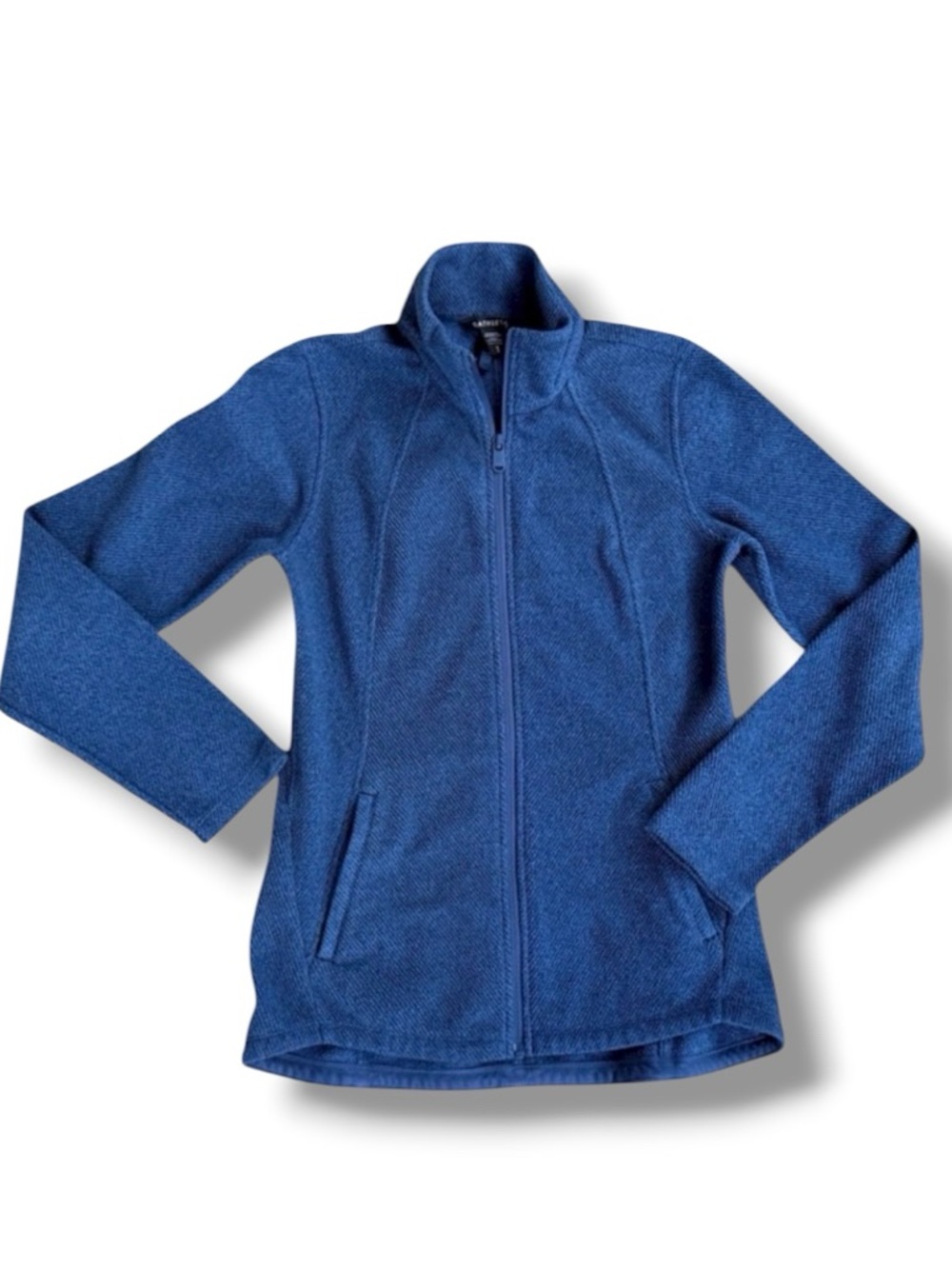 Athleta Blue Stroll Fleece Zip Jacket Size Small
